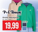 Kinder-Sweatjacke im Angebot bei Kaufhaus Stolz in Cuxhaven Kinder-Sweatjacke Angebote von P+E Brown bei Kaufhaus Stolz Cuxhaven für 19,99 €
