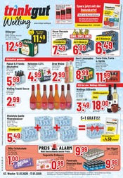 Trinkgut Getränkemärkte Prospekt der aktuellen Woche mit 10 Seiten, gültig von 12.01.2026 bis 17.01.2026, in Bergheim und Umgebung Aktueller Trinkgut Getränkemärkte Prospekt in Bergheim und Umgebung, "Aktuelle Angebote" mit 10 Seiten, 12.01.2026 - 17.01.2026