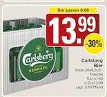 Bier im Angebot bei WEZ in Löhne Bier Angebote von Carlsberg bei WEZ Löhne für 13,99 €