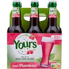 Boissons aromatisées avec bière sans alcool - YOURS en promo chez Carrefour Market Saint-Chamond à 3,85 €