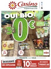 Catalogue Casino Supermarchés du moment, 19/09/2022 - 02/10/2022 Prospectus Casino Supermarchés en cours, "Oui au bio !",32 pages