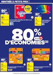 Fournitures Scolaires Angebote im Prospekt "70 % D’ÉCONOMIES SUR UNE SÉLECTION DE PRODUITS D'HYGIÈNE" von Carrefour auf Seite 73