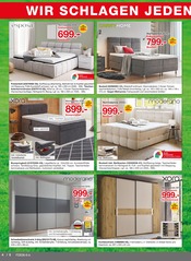 Boxspringbett im Möbelzentrum Pforzheim Prospekt in Pforzheim Aktueller Möbelzentrum Pforzheim Prospekt mit Boxspringbett, "WIR SIND DER WELTMEISTER IM PREIS", Seite 4