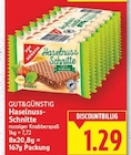 Haselnuss-Schnitte von GUT&GÜNSTIG im aktuellen E center Prospekt