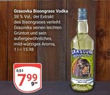 Bisongrass Vodka im Angebot bei GLOBUS in Plauen Bisongrass Vodka Angebote von Grasovka bei GLOBUS Plauen für 7,99 €