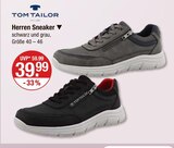Herren Sneaker schwarz Angebote von Tom Tailor bei V-Markt München für 39,99 €