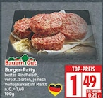 Burger-Patty von Bauern Gut für 1,49 € bei EDEKA im Angebot Burger-Patty von Bauern Gut im aktuellen EDEKA Prospekt