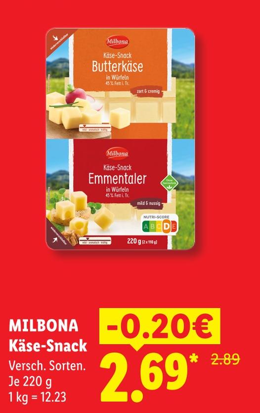 Butterkäse Käse-Snack