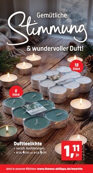 Kerzen im aktuellen Thomas Philipps Prospekt (Mannheim) Kerzen im Thomas Philipps Prospekt "Top Angebote" mit 16 Seiten (Mannheim)