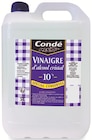Vinaigre d'alcool cristal 10° - CONDÉ en promo chez Intermarché Vinaigre d'alcool cristal 10° - CONDÉ dans le catalogue Intermarché