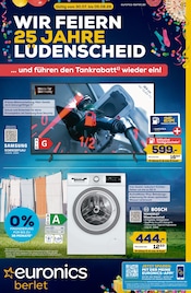 EURONICS Elektromärkte Prospekt der aktuellen Woche mit 10 Seiten, gültig von 30.07.2026 bis 05.08.2026, in Arnsberg und Umgebung Aktueller EURONICS Elektromärkte Prospekt in Arnsberg und Umgebung, "WIR FEIERN 25 JAHRE LÜDENSCHEID" mit 10 Seiten, 30.07.2026 - 05.08.2026