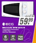 Mikrowelle MTM 2070 W im Angebot bei expert in Amberg Mikrowelle MTM 2070 W Angebote von ECG bei expert Amberg für 59,99 €