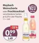 Cocktail im V-Markt Prospekt Weinschorle von Maybach im aktuellen V-Markt Prospekt für 0,99 €
