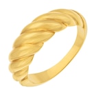Bague en plaqué or doré à l'or fin torsadée - E.Leclerc Bague en plaqué or doré à l'or fin torsadée à 72,00 € dans le catalogue E.Leclerc