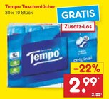 Taschentücher im Netto Marken-Discount Prospekt Taschentücher von Tempo im aktuellen Netto Marken-Discount Prospekt für 2,99 €
