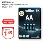 Aktuelle Batterie Angebote bei GLOBUS in Jena Aktuelles Mignon (AA) Batterien Angebot bei GLOBUS in Jena ab 1,49 €