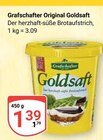 Original Goldsaft im Angebot bei GLOBUS in Oberhausen Original Goldsaft Angebote von Grafschafter bei GLOBUS Oberhausen für 1,39 €