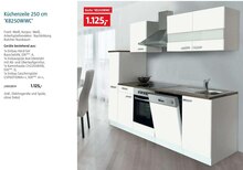 Küchenzeile 250 cm 'KB250WWC' bei BAUHAUS in Grevenbroich Küchenzeile 250 cm 'KB250WWC' im Angebot bei BAUHAUS Grevenbroich für 1.125,00 €