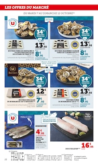 Promo Huîtres dans le catalogue Super U du moment à la page 22