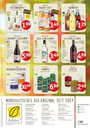 Bio Wein Angebot im aktuellen Erdkorn Biomarkt Prospekt auf Seite 6