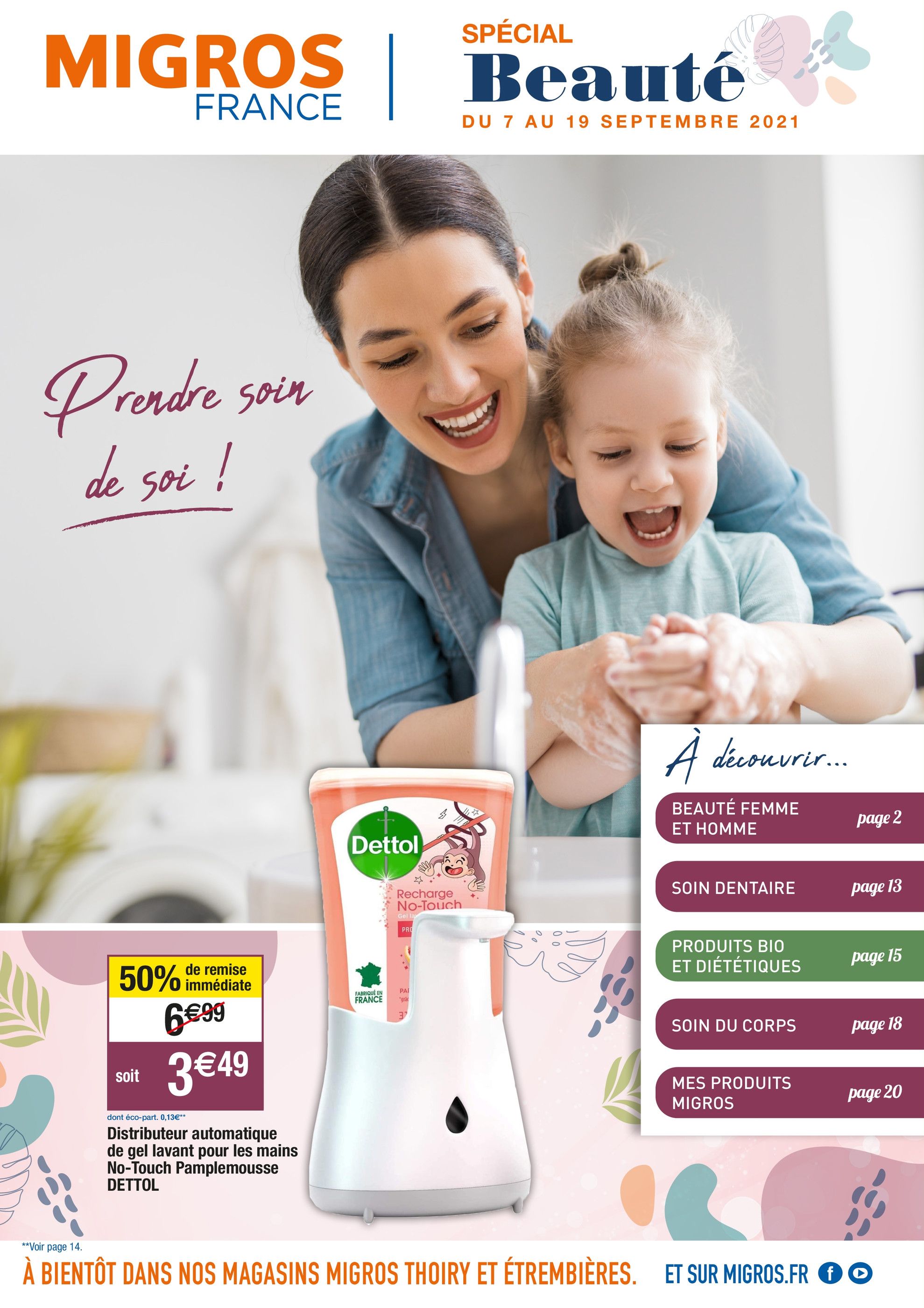 Catalogue Migros France à Ambilly, avec 20 pages Prospectus Migros France à Ambilly, "Spécial Beauté", 20 pages, 07/09/2021 - 19/09/2021