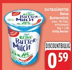 Reine Buttermilch von GUT&GÜNSTIG für 0,59 € bei EDEKA im Angebot Reine Buttermilch von GUT&GÜNSTIG im aktuellen EDEKA Prospekt