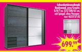 Schwebetürenschrank für 699,99 € bei SB Möbel Boss im Angebot Schwebetürenschrank im aktuellen SB Möbel Boss Prospekt