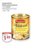 Mildes Weinsauerkraut Angebote von Hengstenberg bei GLOBUS Bochum für 1,49 €