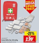 Erste-Hilfe-Set, 38-teilig von sensiplast im aktuellen Lidl Prospekt für 2,99 €