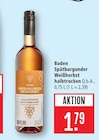Baden Spätburgunder Weißherbst halbtrocken Angebote bei Marktkauf Leinfelden-Echterdingen für 1,79 €