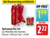 Spitzpaprika rot Angebote bei EDEKA Ettlingen für 1,99 €