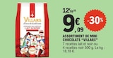 Assortiment de mini chocolats lait & noir - Villars - E.Leclerc Assortiment de mini chocolats lait & noir - Villars à 9,09 € dans le catalogue E.Leclerc