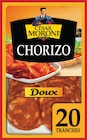 Chorizo Grandes Tranches Doux - CÉSAR MORONI en promo chez Intermarché Super Chorizo Grandes Tranches Doux - CÉSAR MORONI dans le catalogue Intermarché Super
