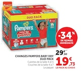 Baby Dry Pants Duo Pack - Pampers en promo chez Super U Niort à 19,73 €