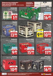 Bier im EDEKA Prospekt "Aktuelle Angebote" mit 28 Seiten (Eschweiler)