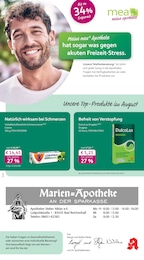 Apotheken Prospekt von mea - meine apotheke in Bad Reichenhall Aktueller mea - meine apotheke Apotheken Prospekt für Bad Reichenhall: Unsere August-Angebote mit 4} Seiten, 01.08.2026 - 31.08.2026