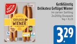 Aktuelles Delikatess Geflügel Wiener Angebot bei EDEKA in München ab 3,29 €