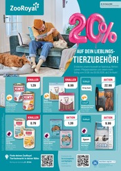 Hundefutter im ZooRoyal Prospekt in Elmshorn Aktueller ZooRoyal Prospekt mit Hundefutter, "20% AUF DEIN LIEBLINGS-TIERZUBEHÖR", Seite 1
