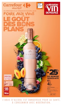 Promotion Vin Blanc dans le prospectus Carrefour Market, valable du 08/04/2026 au 19/04/2026 Promo Vin Blanc dans le catalogue Carrefour Market du moment à la page 1