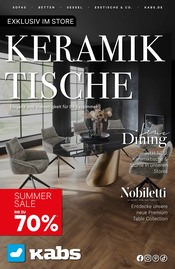 Aktueller Kabs Prospekt mit Esstisch, "KERAMIKTISCHE", Seite 1
