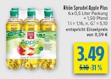 Apple Plus Angebote von Rhön Sprudel bei diska Hof für 3,49 €