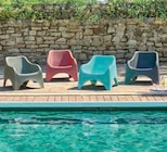 Fauteuil empilable Lee en promo chez Hyper U Reims à 24,99 €