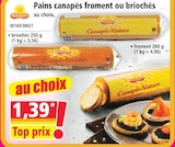 Pains canapés briochés - MATINDOUX en promo chez Norma Nancy à 1,39 €