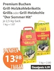 Grill-Holzkohlebriketts Grillis oder Grill-Holzkohle "Der Sommer Hit" Angebote bei V-Markt Regensburg für 13,98 €