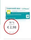 LINDA Bad Homburg - Loperamid akut Angebot im Prospekt Loperamid akut bei LINDA im Bad Homburg Prospekt für 2,98 €