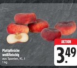 EDEKA Burgbernheim - Plattpfirsiche weißfleischig Angebot im Prospekt Plattpfirsiche weißfleischig bei EDEKA im Burgbernheim Prospekt für 3,49 €