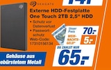 Externe HDD-Festplatte One Touch 2TB 2,5" HDD bei expert im Leinefelde Prospekt für 65,00 €