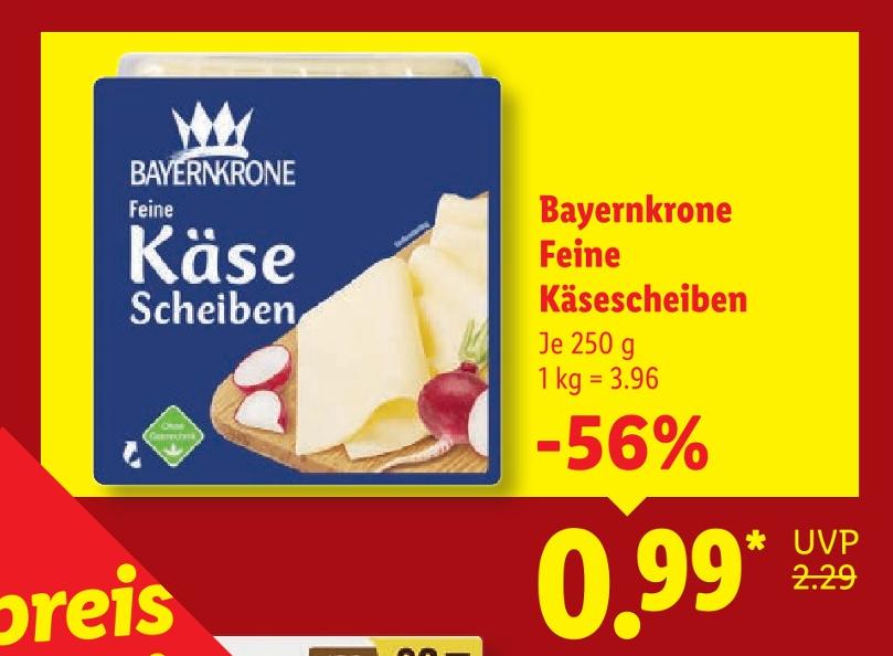 Feine Käsescheiben