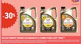 -30% sur les produits presents en magasin de la gamme d'huile auto Total - TOTAL en promo chez E.Leclerc Niort