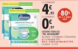 Lessive feuilles - DR. BECKMANN en promo chez E.Leclerc Lessive feuilles - DR. BECKMANN dans le catalogue E.Leclerc